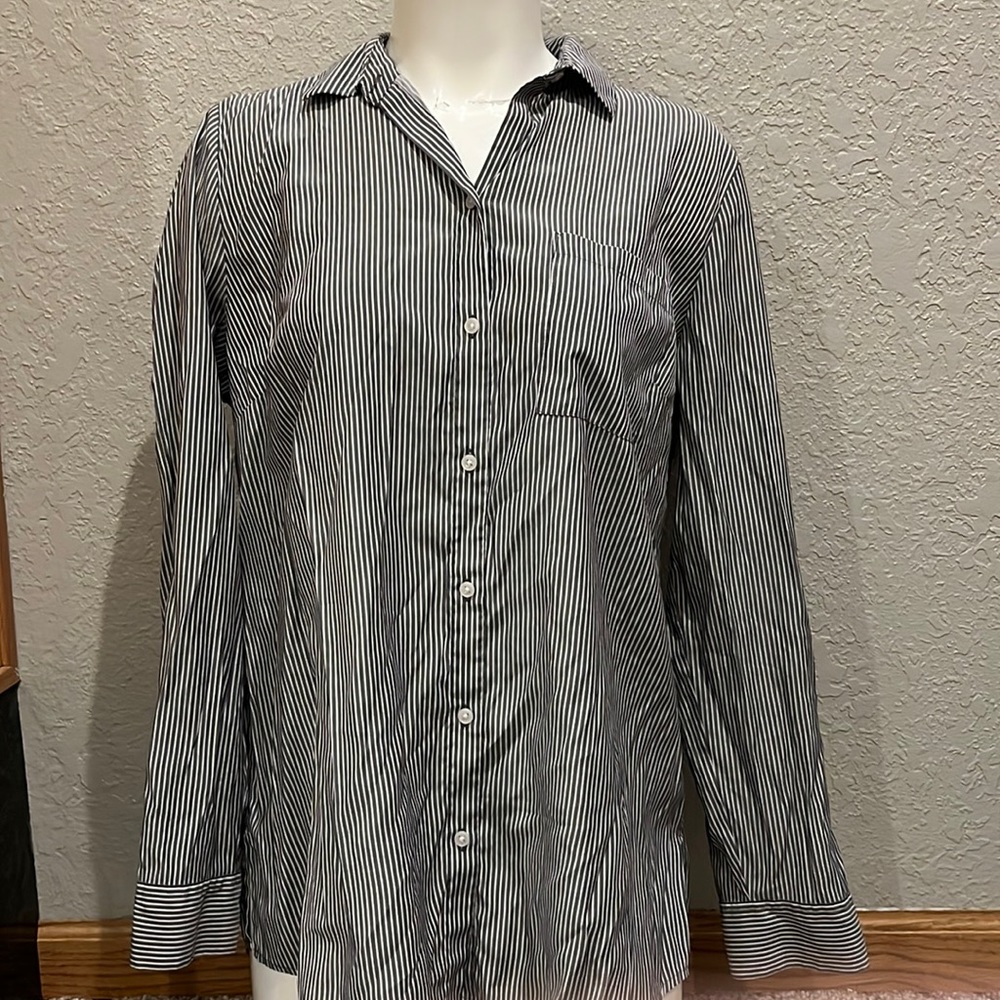 Apt. 9 Pinstripe Shirt Sz L
